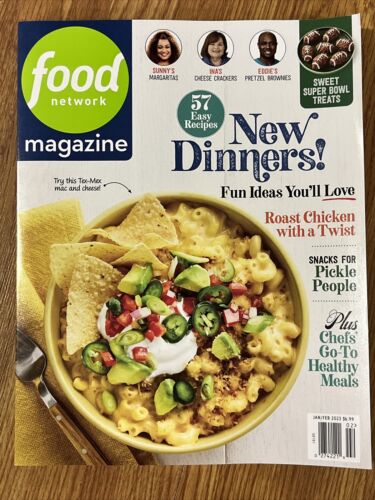 Food Network magazine January February 2023 57 easy recipes new dinners